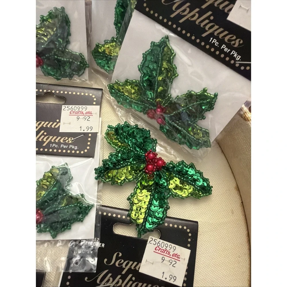 Vintage Elegance Seasonal Accents Sequin Applique 11 Pieces